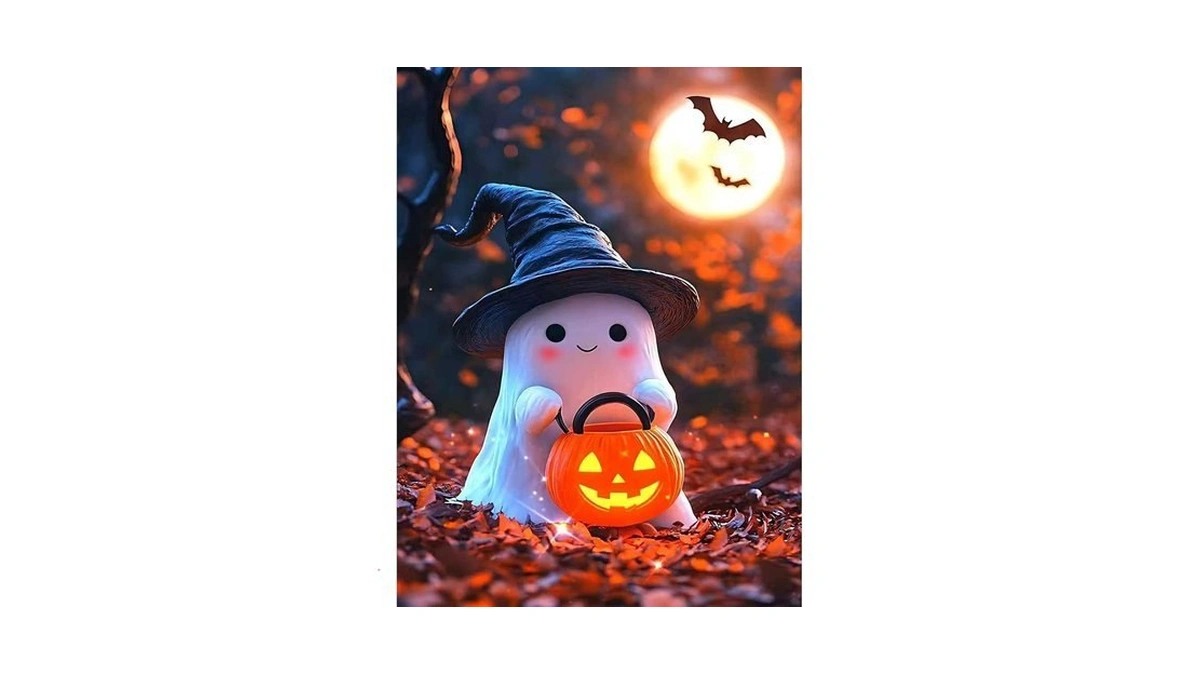 Lophomie Diamond Art Kits For Adults, 5d Halloween Diamond Painting