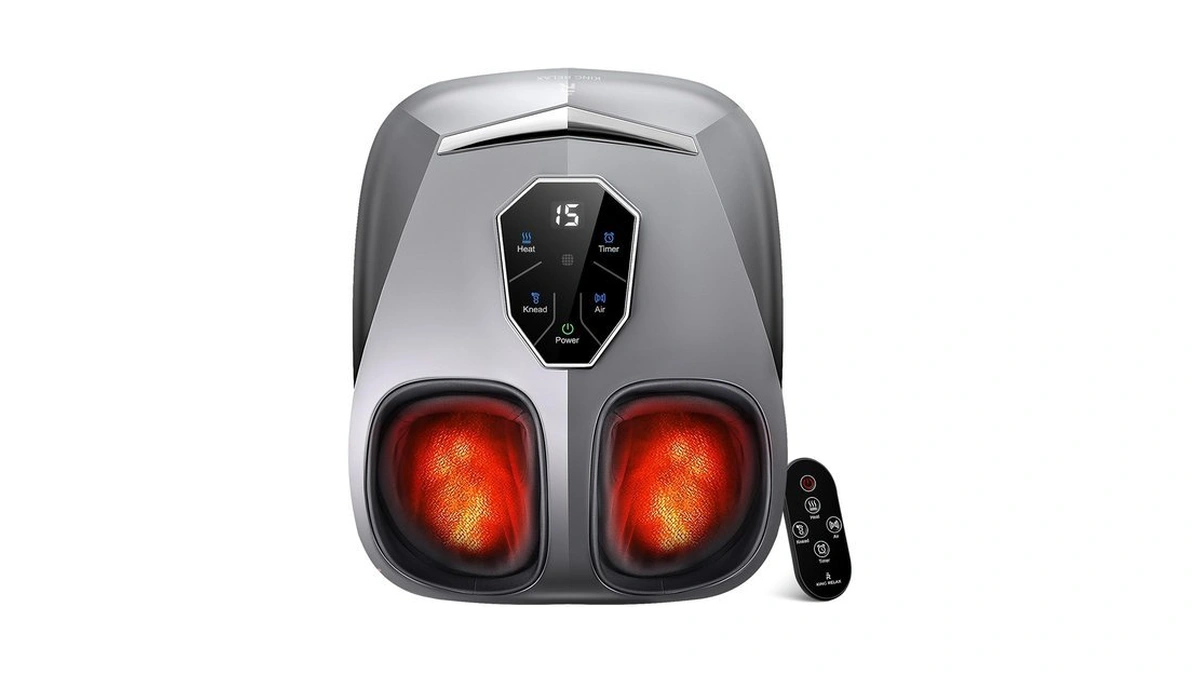 King Relax Shiatsu Foot Massager With Heat & Deep Kneading,