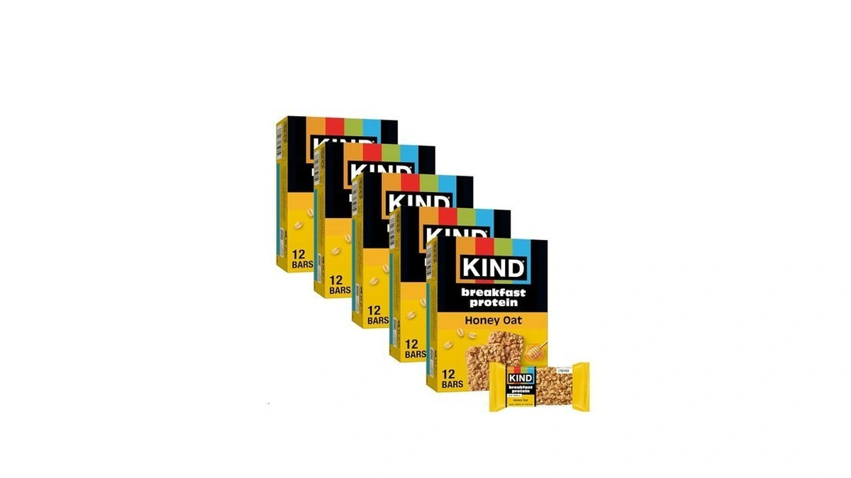 Kind Breakfast Protein Bars, Honey Oat, 8g Protein, Gluten Free,