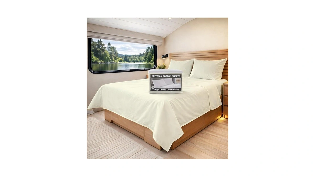 Mygiza Sheets Rv King Bed Linen Set, 400 Thread Count,