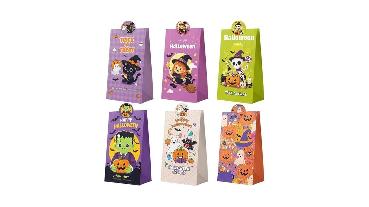 Halloween Treat Bags,halloween Party Favors,24pcs Candy Bags Trick Or Treat