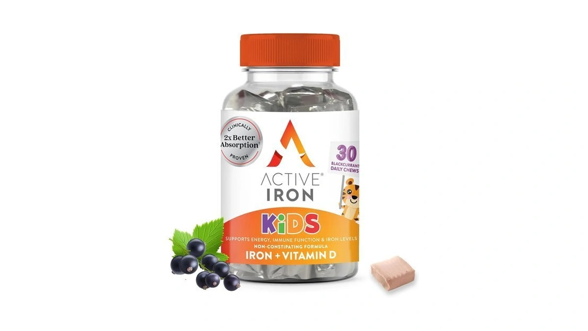 Active Iron Supplement 7mg + Vitamin D For Kids, Clinically