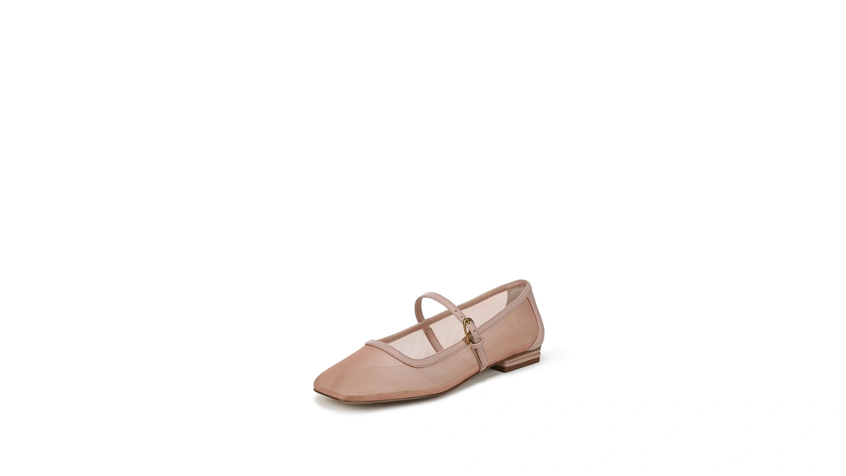 Franco Sarto Women's Tinsley Mary Jane Flat Ballet Pink Mesh