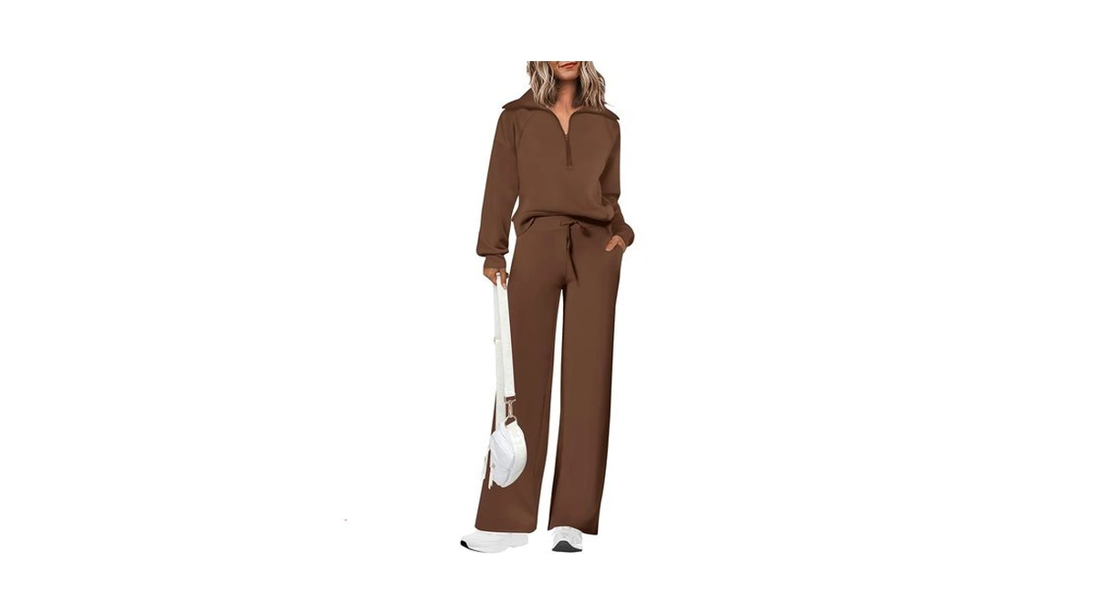Prettygarden Women's 2 Piece Matching Lounge Set Sweatsuits
