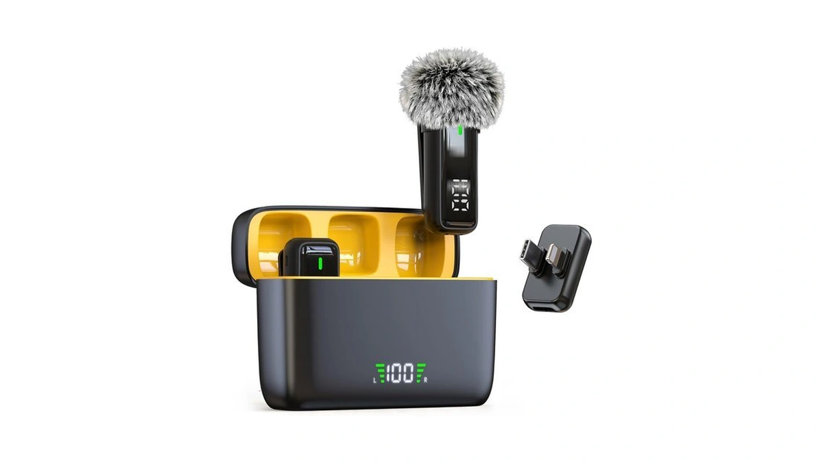 Nptcl 2 In 1 Wireless Lavalier Lapel Microphone For Iphone