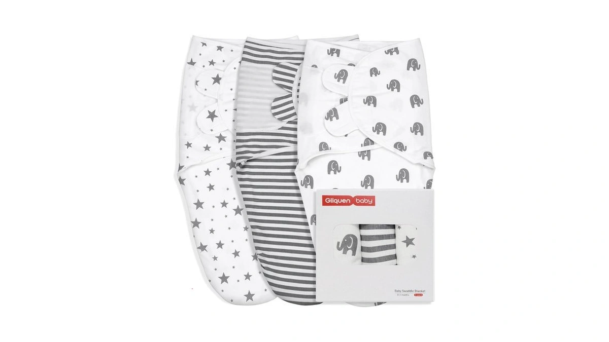 Gllquen Baby Swaddles For Newborns 0-3 Months, Adjustable & Easy