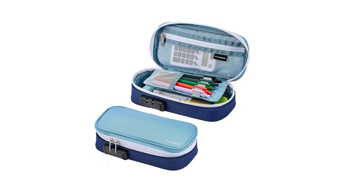 It's Academic Locking Pencil Case, For Office & School Supplies,