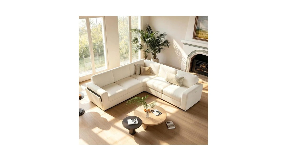 Vesgantti 100" Modular L Shaped Sectional Couch For Living Room,
