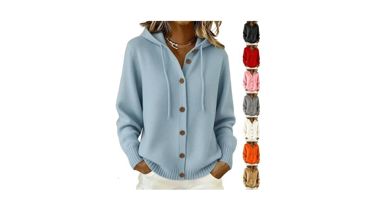 Womens Cardigan Sweaters Long Sleeve Button Up Knit Cardigan Sweater