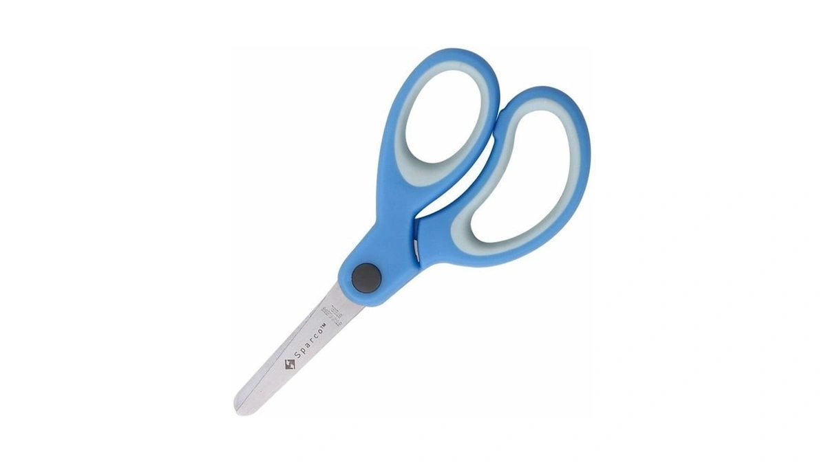 Sparco 5-inch Kids Blunt End Scissors, Blue (spr39045)
