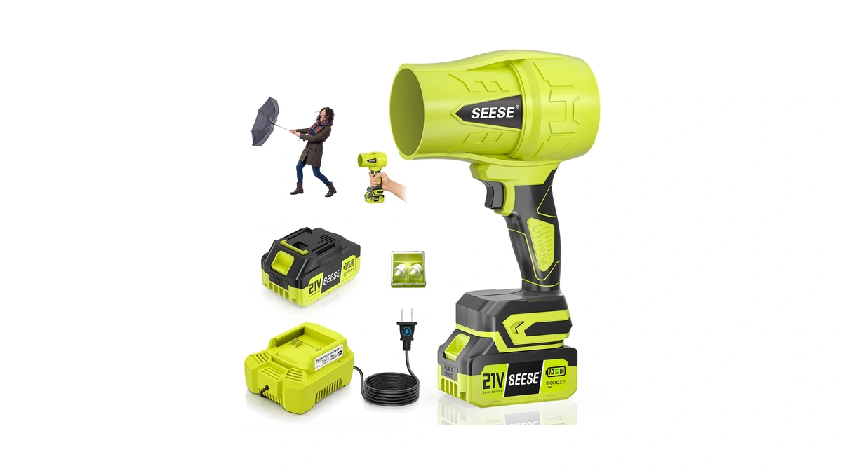 Turbo Cordless Leaf Blower: 150 Mph 600 Cfm Turbo Jet,