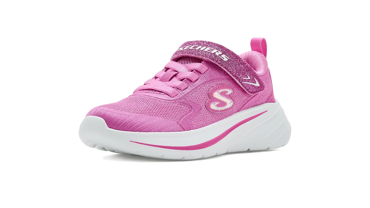 Skechers Wave 92 Tennis Shoes Sparkle Mesh Athletic Sneakers With
