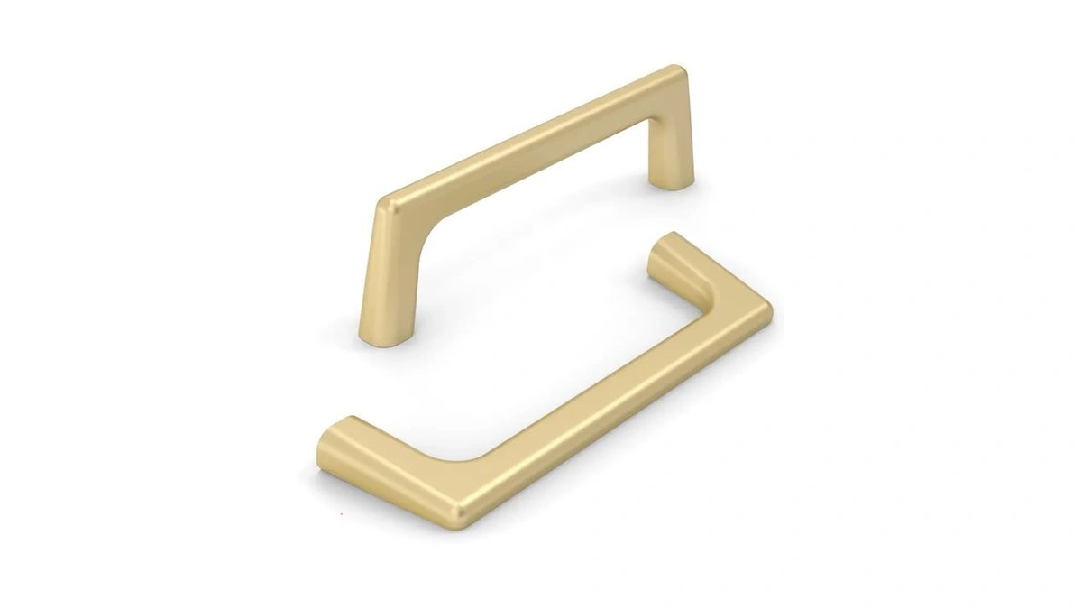 Knoklock 10 Pack 3.75 Inch(96mm) Kitchen Cabinet Handles Brushed Gold