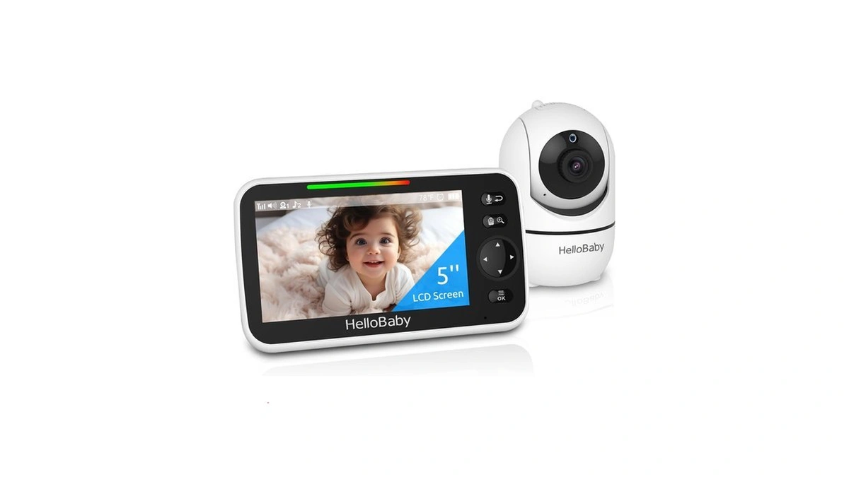 Hellobaby No Wifi Baby Monitor Camera And Audio Hb6550, 5"