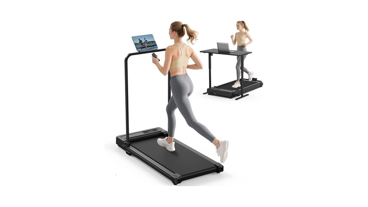 Walking Pad Treadmill For Home - Folding Treadmills With Handle