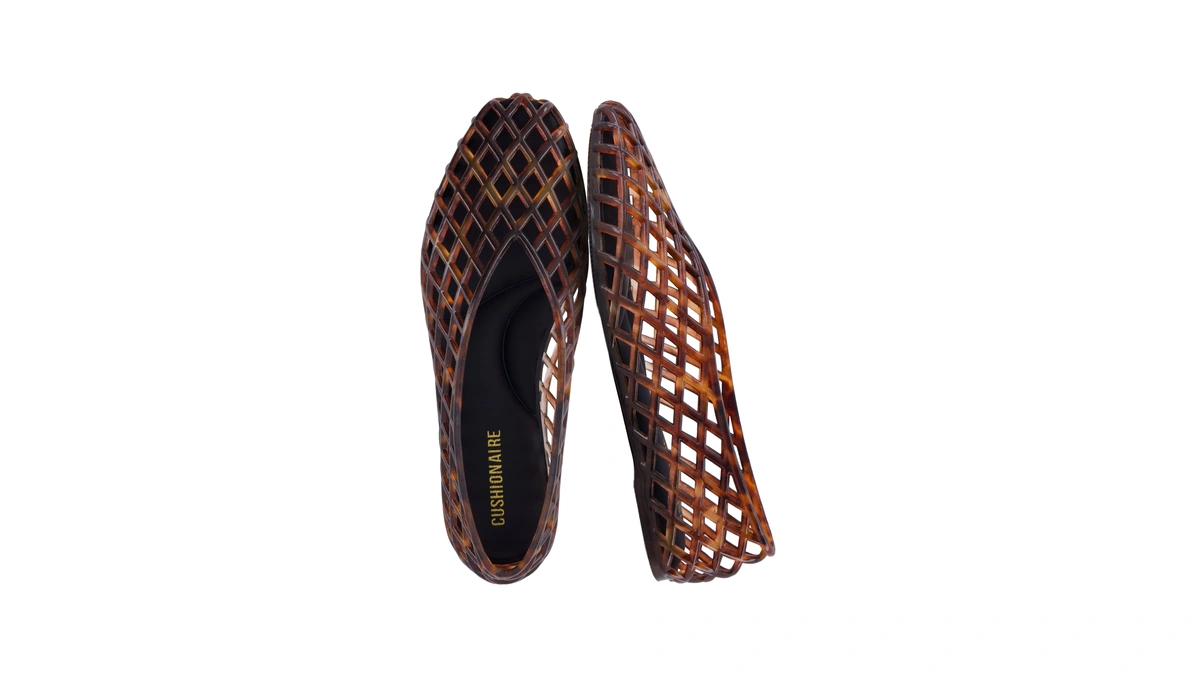 Cushionaire Siesta Jelly Ballet Flats For Wom...