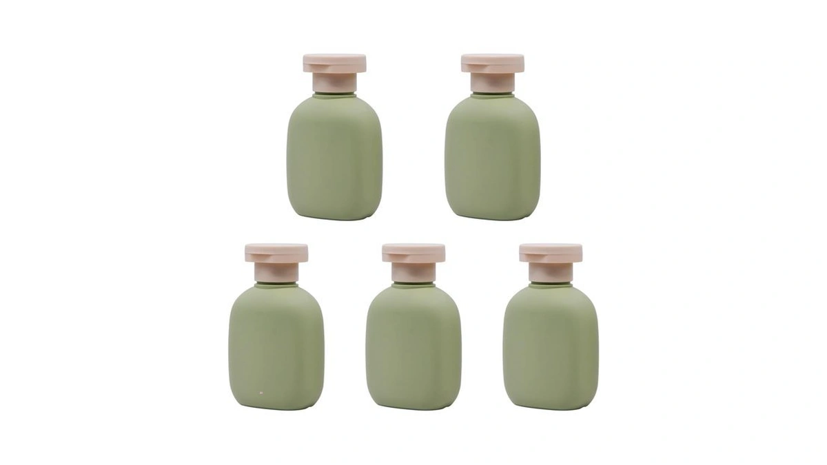 Ruian Travel Shampoo Bottle 3.2oz 5 Pack Refillable Plastic Bottles