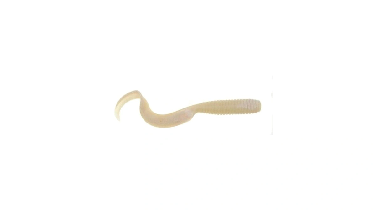 Berkley Gulp! Grub Fishing Soft Bait, White Glow, 8"