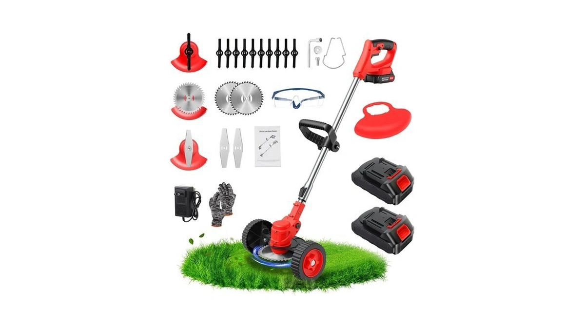 Also Go 24v Electric Weed Wacker With Wheels, Grass Trimmer