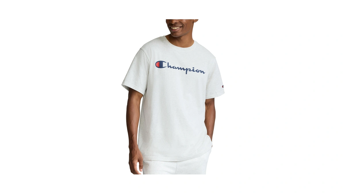 Champion Men's Graphic Short Sleeve T-shirt, Standard Fit, Classic Script