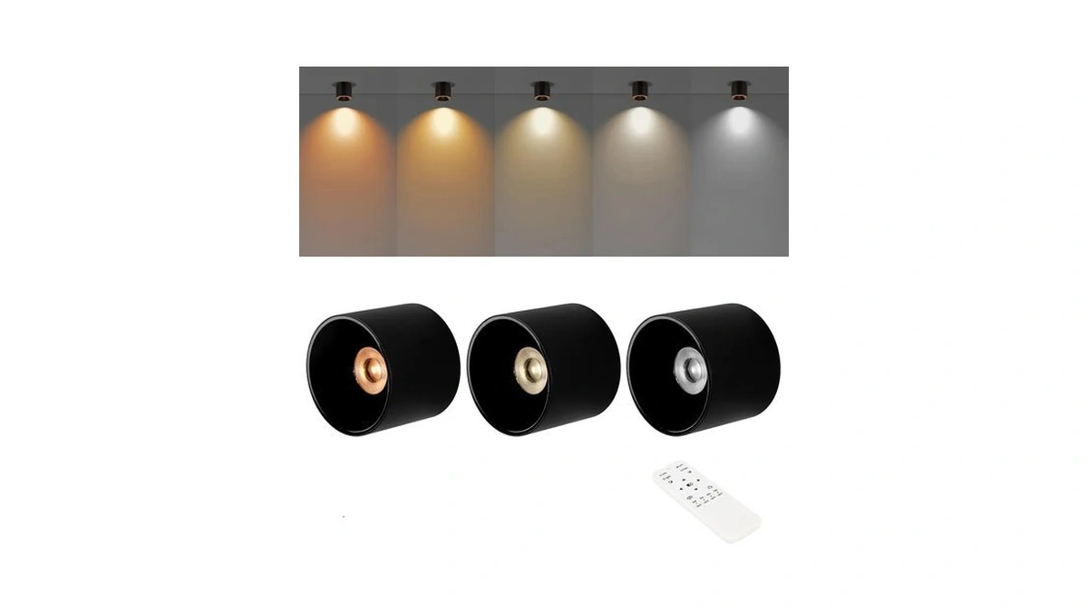 5cct Led Ceiling Spotlight Cri 97+ Modern Cylinder Light Ceiling