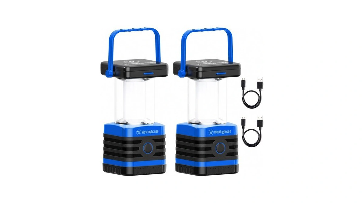 Solar Rechargeable Camping Lantern, 1000 Lumen Led Lantern, 5 Lighting