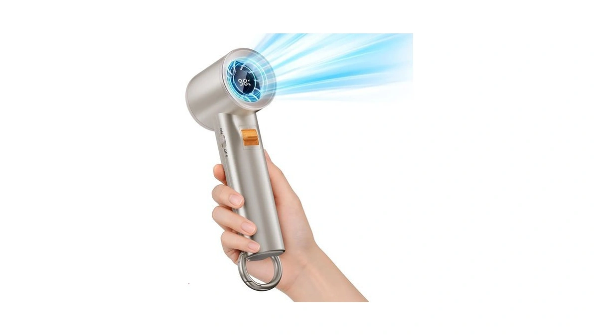 Portable Handheld Turbo Fan For Outdoor - 5000mah Mini Handheld