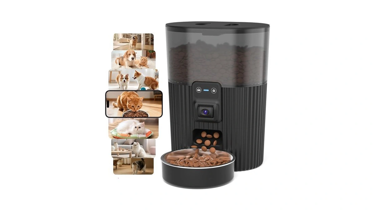 Papifeed Automatic Cat Feeder With Camera, Wifi Auto Cat Feeder