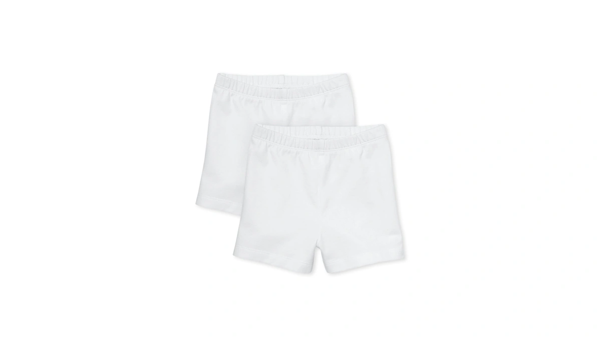 The Children's Place Baby Girls And Toddler Cartwheel Shorts, White