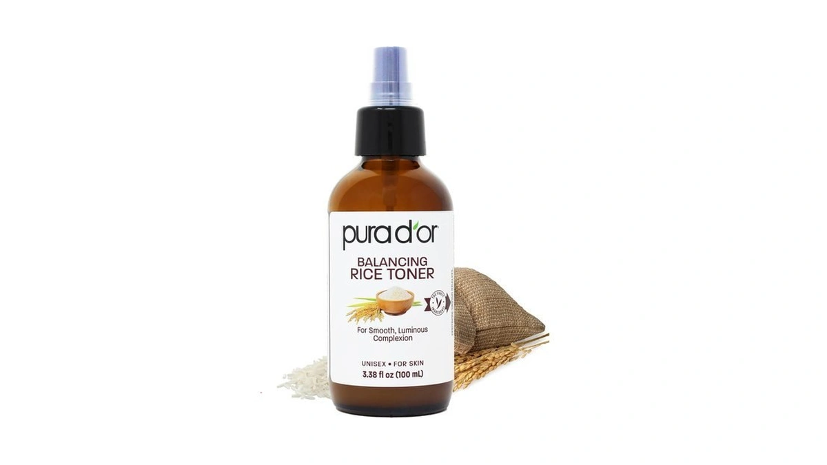 Pura D'or 3.38 Oz Rice Water Balancing Facial Toner -