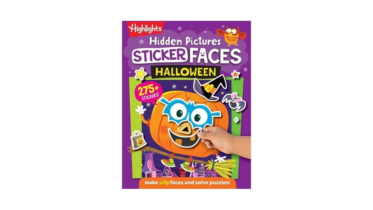 Hidden Pictures Sticker Faces: Halloween: Halloween Crafts Activity Book With
