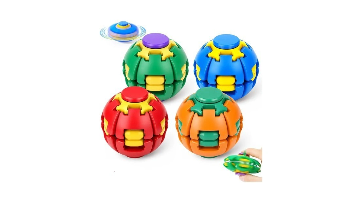 Press To Spin Fidget Spinner Helixcore Rotating Stress Ball 4