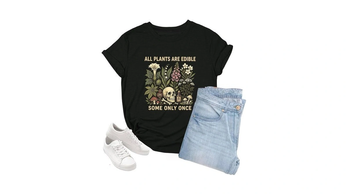 Adupokk All Plants Are Edible Some Only Once Shirt Funny