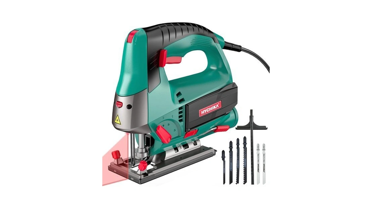 Hychika 6.7a 800w Corded Jig Saw, Jigsaw Tool Power Jig