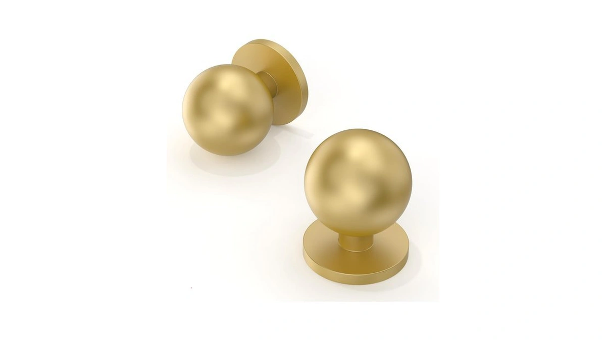 Pack Brushed Gold Kitchen Cabinet Knobs Inch ...