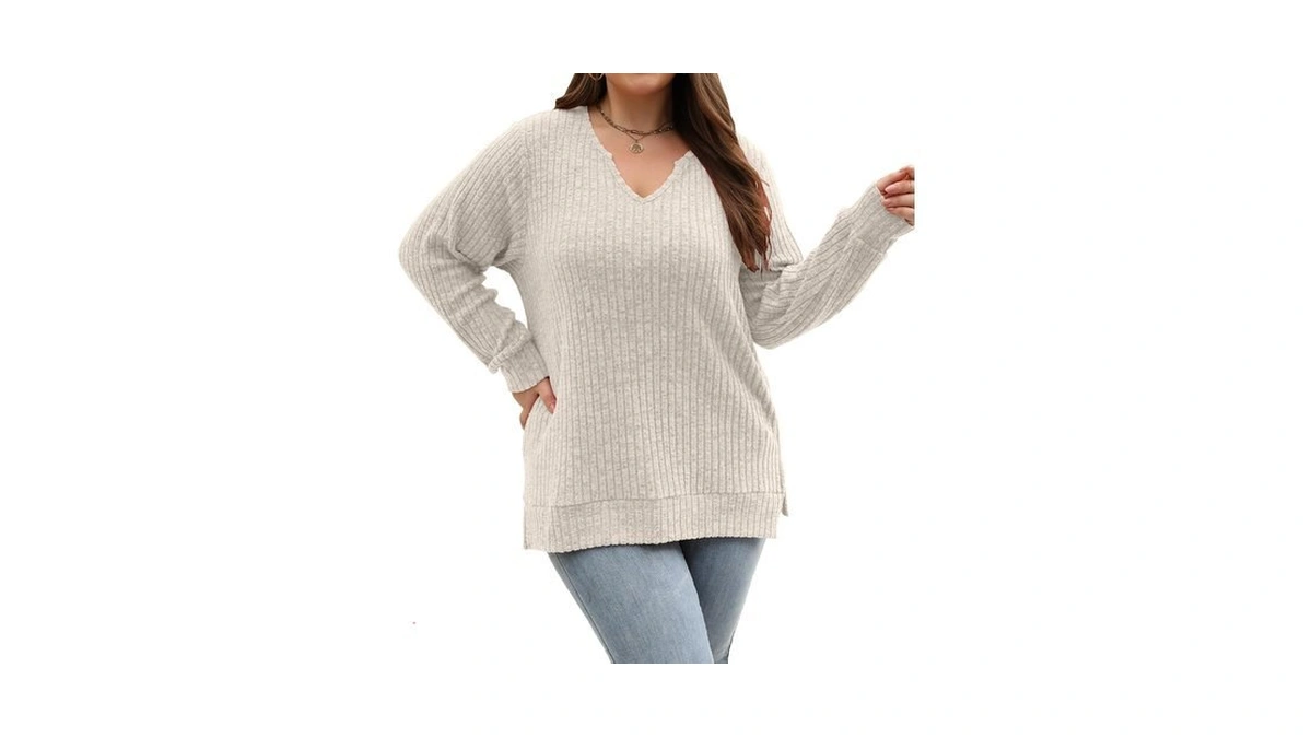 Sweaters For Women Plus Size Tops Long Sleeve Shirts Oversized