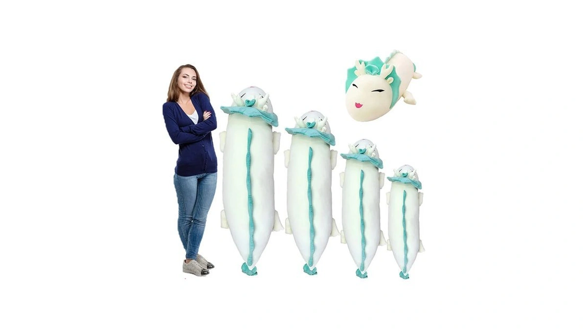 Hofun4u Dragon Plush Pillow, 34 Inch Dragon Stuffed Animals, Christmas