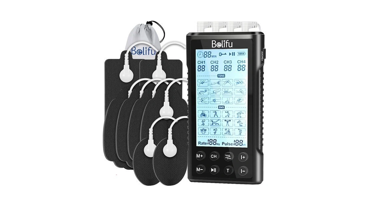 Belifu Channel Tens Unit Electro Muscle Stimu...