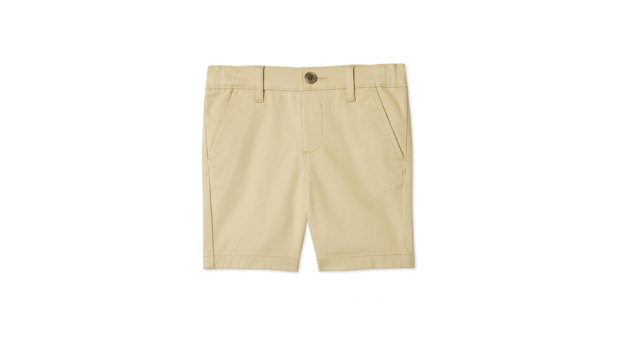 Amazon Essentials Boys' Boys Stretch Chino Shorts (na), Khaki Tan,
