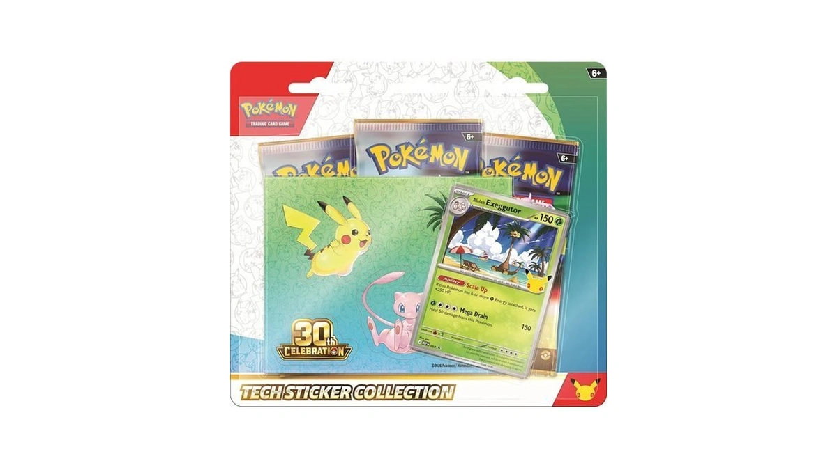 Pokémon Tcg: 30th Celebration Tech Sticker Collection