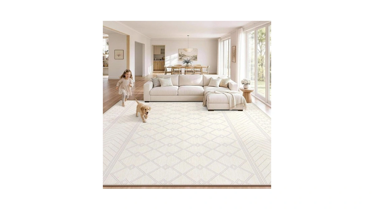 Pmtsns Area Rugs 8x10 Washable Rug For Living Room(beige, 8'x10')