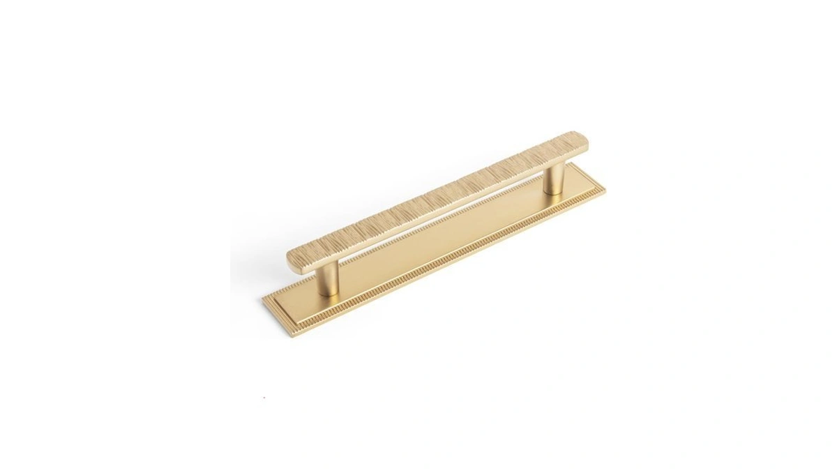 Goo-ki 2 Packed Champagne Bronze Cabinet Pulls With Grooved Edge