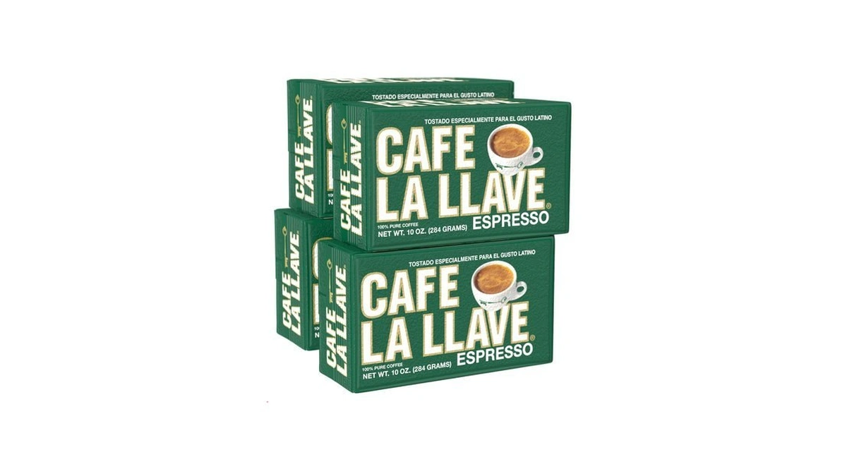 Café La Llave Espresso Ground Coffee, Dark Roast, 10 Oz,