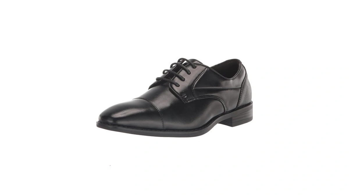 Stacy Adams Boy's Kallum Cap Toe Oxford, Black, 13.5m