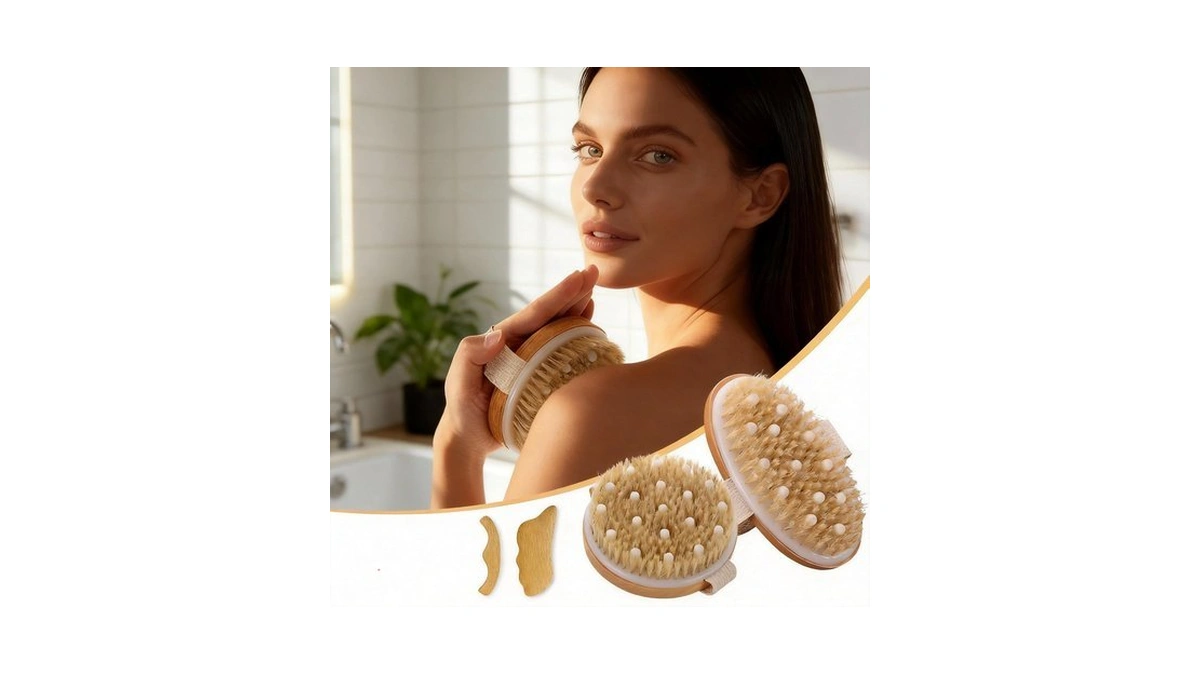 Dry Brushing Body Brush For Lymphatic Drainage-vegan Dry Brush With