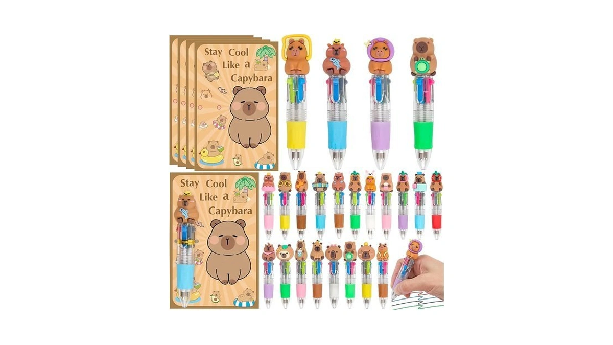 Mepmela 24 Pack Capybara Party Favors, Capybara Birthday Party Supplies