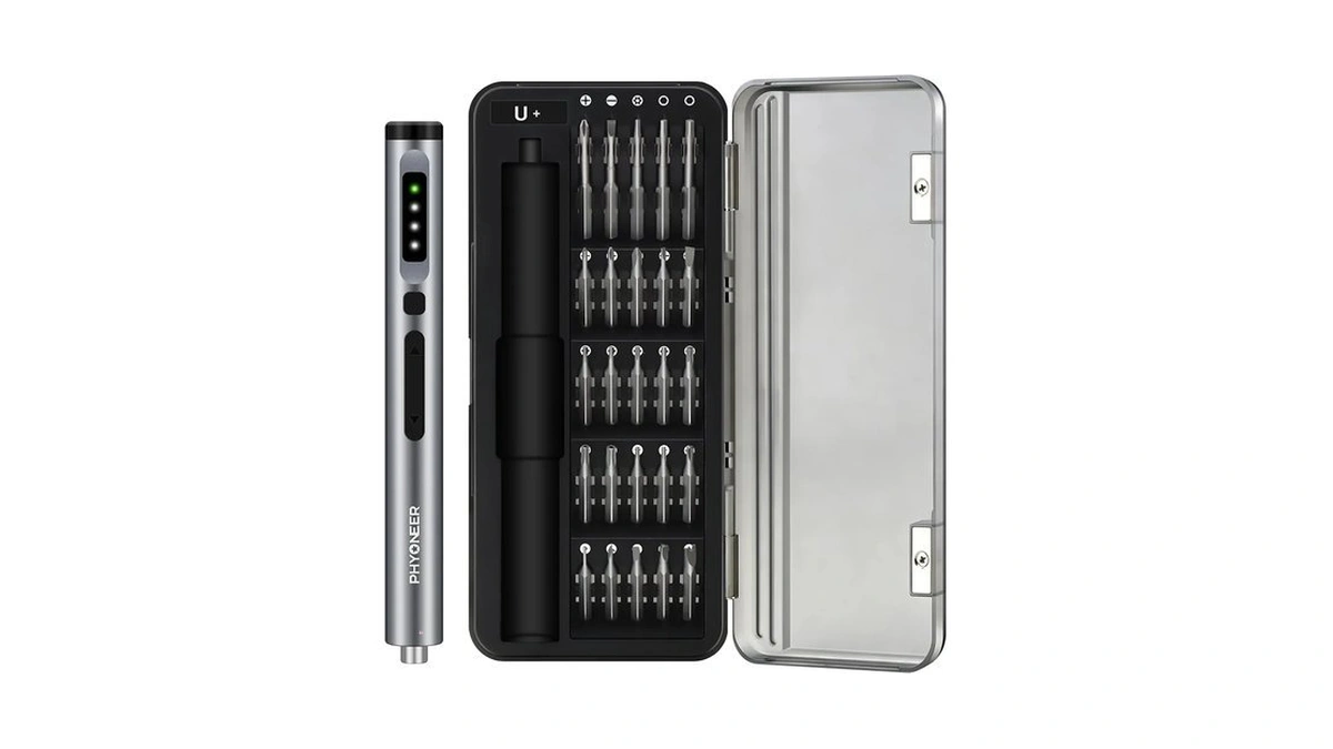Phyoneer Mini Electric Screwdriver, 25-in-1 Precision Power Screwdriver Set