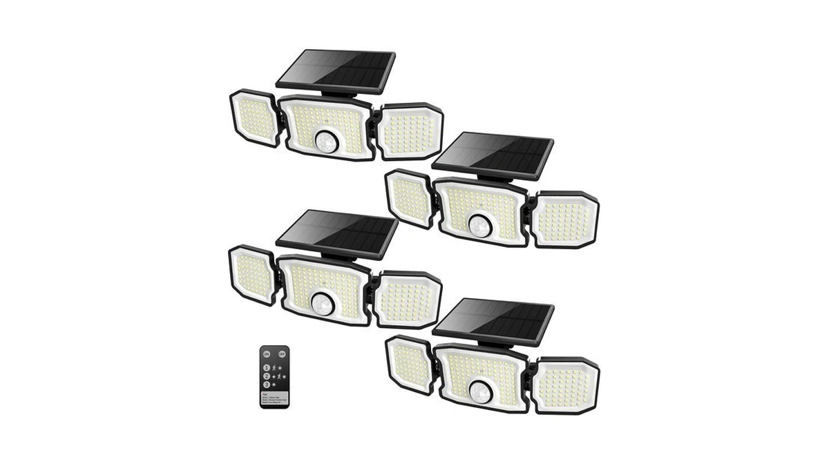 Tanlark Solar Lights Outdoor Waterproof- 2800lm 200led Solar Motion Sensor
