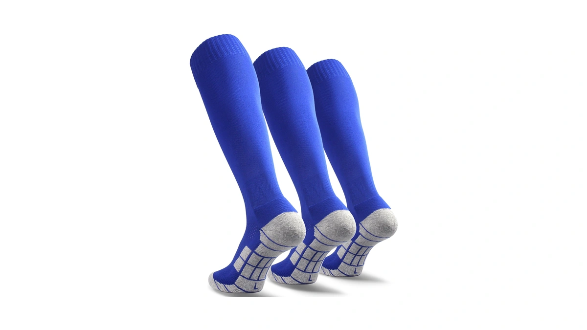 Cwvlc Lillte Boy's Soccer Socks Kids Football Sport 3 Pairs