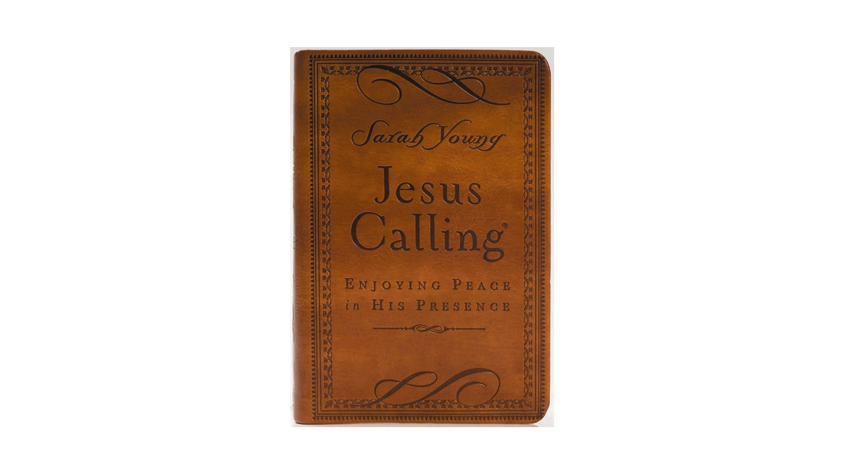 Jesus Calling, Small Brown Leathersoft, With Scripture References: Enjoying Peace